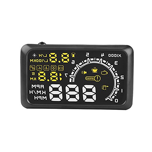 VGEBY Universal Head Up Display 5.5 '' Screen Car HUD OBDII Interface Combustível AVISO AVISO AVISO AVISO EXPERAÇÃO EXPERAÇÃO