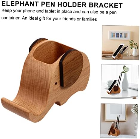 Packove elefante portador de caneta elefante comprimido de suporte para comprimidos de comprimidos para comprimidos para comprimidos para comprimido para mesa de mesa de mesa de madeira Smartphone smartphone titular de caneta de caneta Stand Stand Stand 1pc