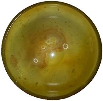 Xuetzalcoatl Amarelo natural tigela de ônix tigela de pedras de gem esculpida de 3 polegadas para pooja com chakra Gomti