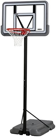 Lifetime 90690 Sistema de basquete portátil, Gray, backardboard de policarbonato de 44