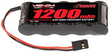 Venom 6V 1200mAh Receptor plano de 5 células NIMH Bateria