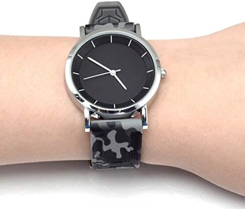 UkCoco Watch Bands Bandas Silicone Camouflage Substituição de pulseira Strapa rápida Liberação de substituição ajustável Strap para relógio inteligente Relógio comum 20mm 22mm