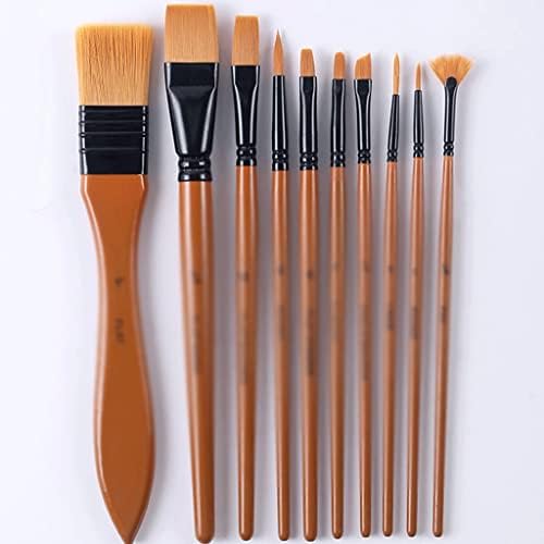 Pincel slnfxc pincel conjunto de 10 peças de peças de aquarela caneta de caneta especial de nylon pincel de pincel de pincel