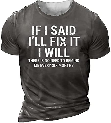 T-shirt text de camisetas de camisetas masculinas de Ymosrh