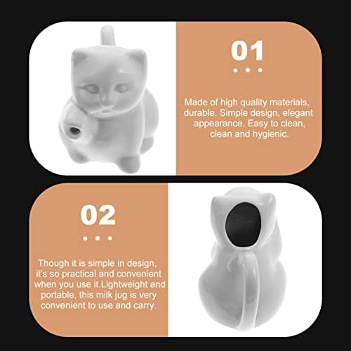 Tiradas de tiro animadamente porcelana Creamer arremessador Animal em forma de gato Crepador de café jarra jarra jarro