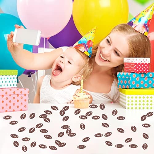 Confetti de futebol de halodete - decorações de mesa de festa do chá de bebê - Gênero Revela Confetti - Bem -vindo decorações