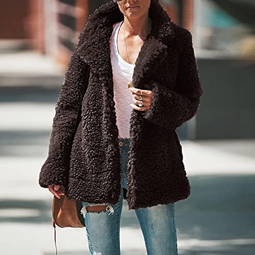 Uofoco aviso de casacos fêmeas mola feminina lindas jaqueta de manga longa lapela de lapela