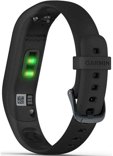 Garmin VivoSmart 4 Atividade e Fitness Tracker com monitoramento avançado do sono e sensor de ox pulso, meia-noite de preto/médio