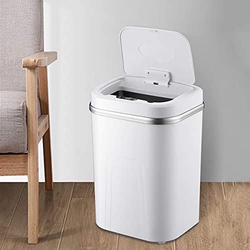 Lixo lata, 15l Automatic sem toque Indução Sensor de movimento da cozinha lixo pode ampla abertura sensor ecológico lixo garbag
