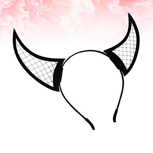 Lurrose Horn Head Band Born Horns Halloween Capterpip de festa de cosplay para mulheres meninas