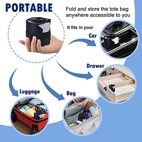 Bolsas de compras dobráveis ​​com zíper com zíper portátil saco de mochila portátil para viagens de utilidade de utilidade de utilidade