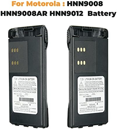 Vineyuan 2 pacote hnn9008 / 9008a / 9008ar / 9008h / 9009/9013 Bateria de substituição compatível com Motorola ht750 ht1250