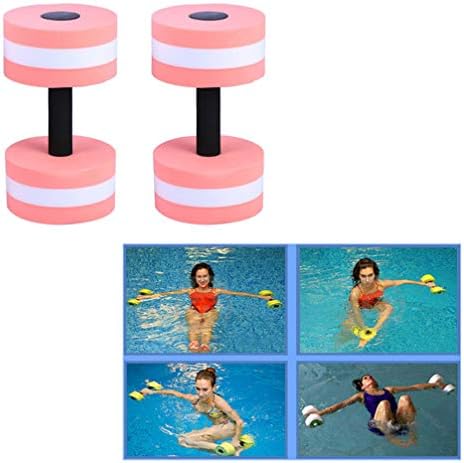 Wakauto Kiddie Pool Kiddie Pool esportes Exercício aquático Dumbbells flutuantes: 3pcs Aquáticos barra de mão fitness