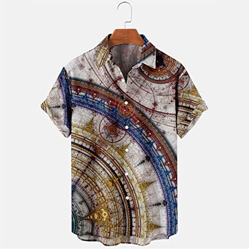 Camisa havaiana masculina camisetas de aloha tropical rápido e seco