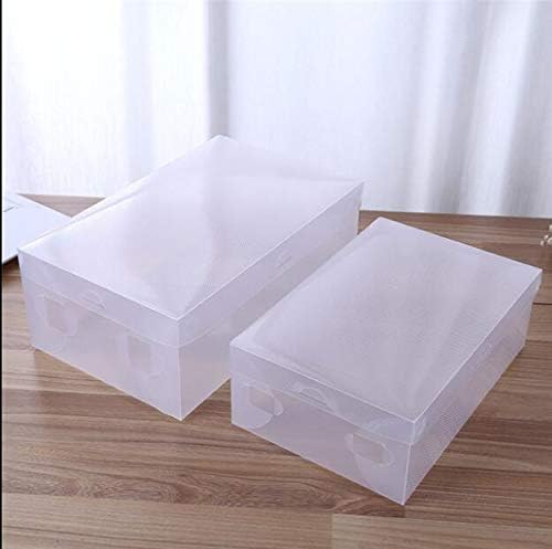 ANNCUS 10PCS Caixa de sapatos de plástico Caixas transparentes de armazenamento transparente sapatos de estojo de estojo de