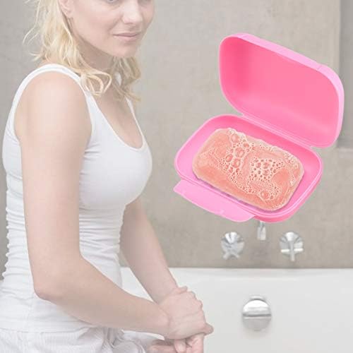 Creative Portable Soap Dish Box Soof Holder recipiente que viaja Tamanho da caixa de sabão selado L
