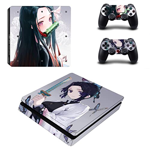 Para PS4 Normal - Anime Demon Kimetsu Slayer e NO Yaiba Tanjiro Nezuko Zenitsu Akaza Rengoku Inosuke PS4 ou PS5 Skin Stick para