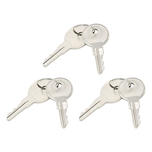 Notonmek 751CH 6PCS Universal Keys CH751 Compatível com vários bloqueios RV Campers Portas T-Handles Pickup Caixas