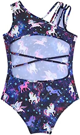 Yuumin Kids Girls Ginástica Leotards sem mangas dança de balé Unitards Athletic Ballerina roupas