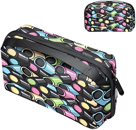 Bolsa de organizador eletrônico portátil Bolsa Bolsa de Licorice Dandies Viagem Bolsa de armazenamento de cabo para discos rígidos, USB, cartão SD, carregador, banco de energia, fone de ouvido