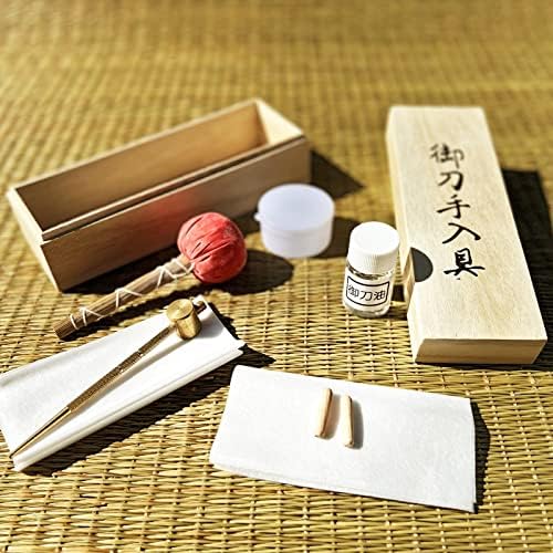 Kit de limpeza de manutenção de espadas Samurai Katana japonês