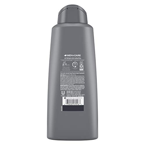 Dove Men + Care 2 em 1 shampoo e condicionador para limão de cabelo de aparência saudável + cedarwood de cedro de planta naturalmente, limpadores à base de plantas 20,4 oz