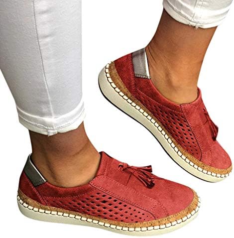 Shakumy Slip em tênis para mulheres, malha feminina Sapatos de largura de largura tênis casuais Soakers de plataforma atlética