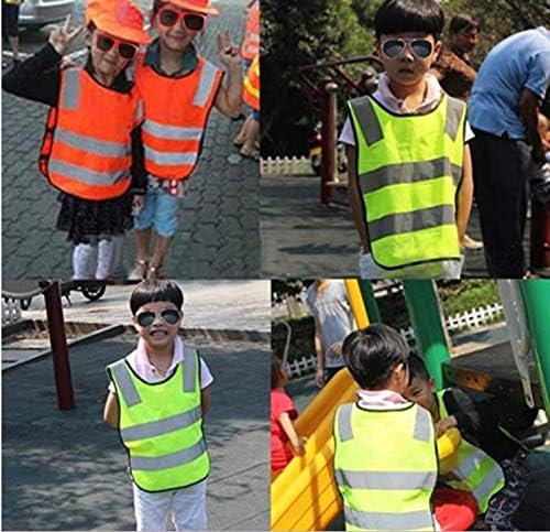 Crianças de segurança Reflexivo colete de alta visibilidade Vesto leve colete colete colete de consumo respirável colete