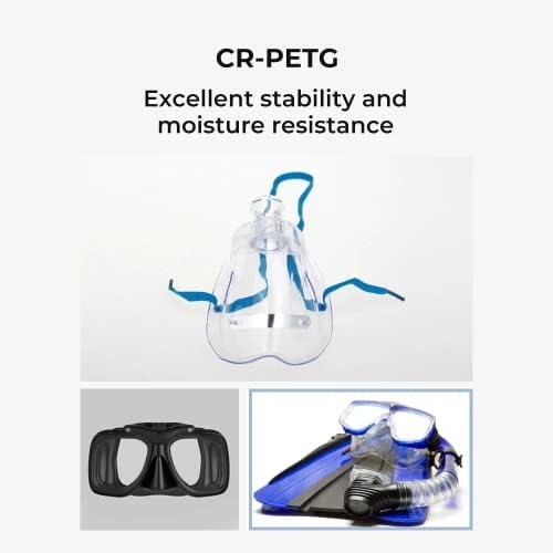 CREALIDADE CR-PETG 3D Filamento de 1,75 mm, excelente tenacidade de alta precisão, odor sem tóxico à prova de umidade, 1 kg de filamento