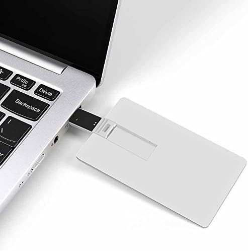 Dahlia Floral USB Drive Credit Card Design USB Flash Drive U Disk Thumb Drive 32G