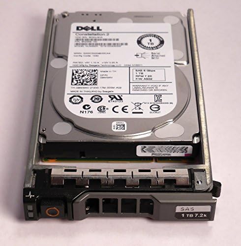 Dell 1TB 7.2K SAS 2,5 6Gbps HDD compatível com PowerEdge M610, M610X, M710, M710HD, R320, R420, R610, R710, R715, R810,