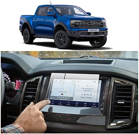 Protetor de tela BSTACLL Compatível com 2021-2023 Ford Ranger, [Protetor de tela sensível ao toque de navegação] Protetor de tela de vidro temperado compatível com a tela sensível ao toque Ranger de 8 polegadas