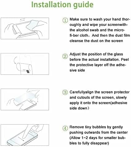 [Pacote de 2] O protetor de tela compabitura com Redmi Note 11 / Redmi Nota 11s Vidro temperado [livre de bolhas] [HD]