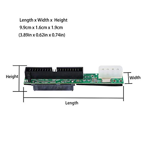 Cerxian SATA fêmea a 40 pinos masculino de 3,5 polegadas Adaptador de IDE para PC para SATA Drive Drive Interface Adaptador