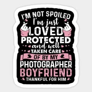 Adesivos vinil, adesivos cortados de beijo, amado protegido pelo fotógrafo namorado phtographers orgulhosos para presente