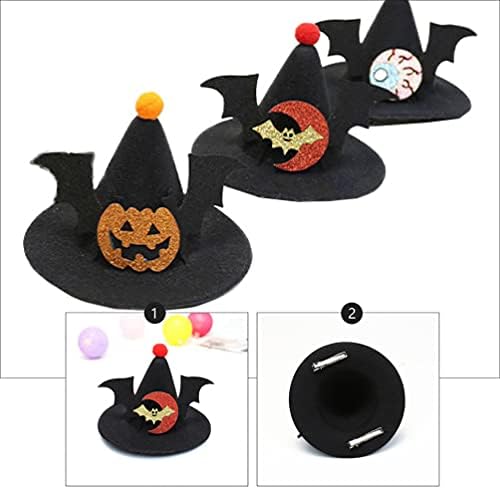 Kesyoo Witch Acessórios Halloween Hats Pumpkin Moon Glasses Hat for Kids Party Adere