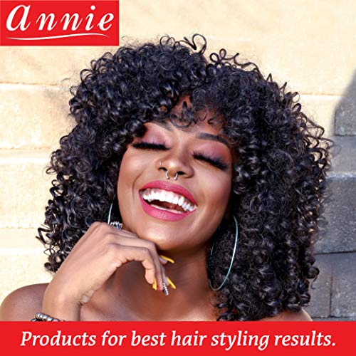 Annie Salon Style Soft Flexible Twist Rollers de cabelo pacote de 3 a 10 de comprimento e 1 3/16 de diâmetro - Curling de cabelo e ferramentas de estilo