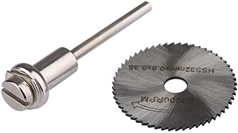 32mm HSS Circular Saw Blade Jig serra discos de corte de madeira com mandril de broca de 3,175 mm para ferramenta rotativa
