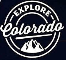 Explore Decalque do Colorado | Branco | Feito nos EUA por stick isso! | Adesivo para janelas de carro ou caminhão, laptop, garrafa