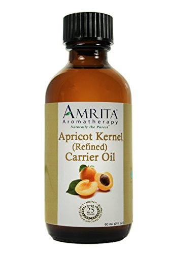Aromaterapia Amrita: Óleo de Kernel de Damasco - óleo de transportadora refinada - um óleo base para aromaterapia, massagem, óleos essenciais e mais - tamanho: 240ml