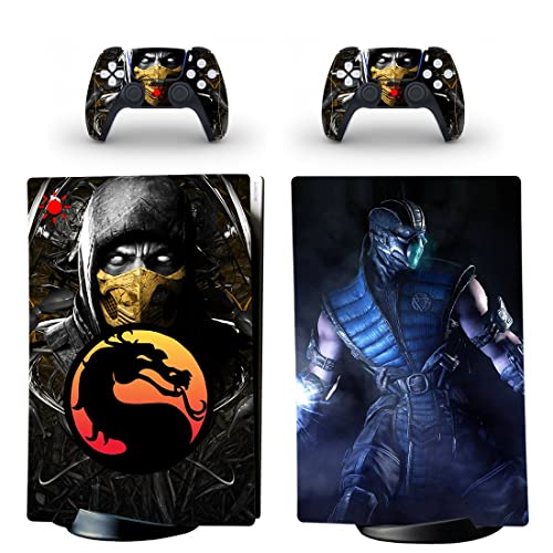 Para PS4 Normal - Game Ninja Mortal Melhor Guerra Kombat X PS4 ou PS5 Skin Skin para PlayStation 4 ou 5 Console e Controladores