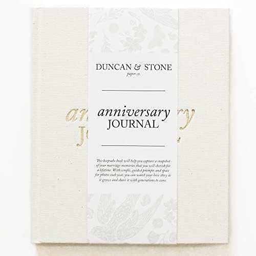 Pacote de Jornal de Engajamento e Aniversário por Duncan & Stone, Ivory
