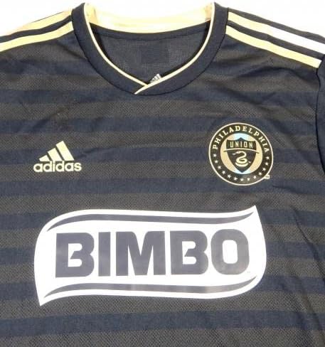 2019 Philadelphia Union Andrew Wooten 7 Game usado Black Jersey Lersey L 865 - camisas de futebol autografadas