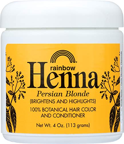 Pesquisa de arco -íris Henna Hair Color and Condition Persa Red, 4 onças