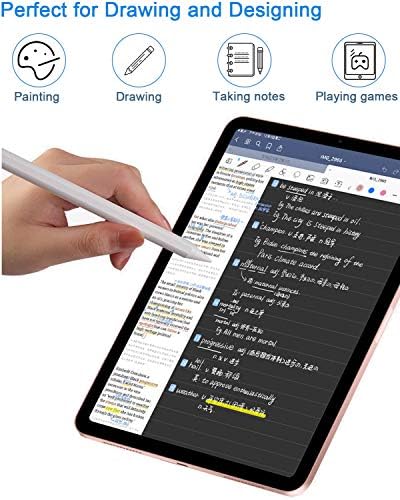 AIBAY compatível com caneta de caneta Apple iPad Pro 2018-2020 Apple iPad 6th 7th 8th Generation iPad Air 3rd 4th Gen
