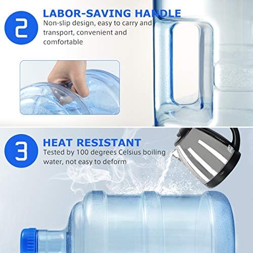 Besportble 5l Water Bottle: Recipiente de garrafa de água reutilizável, jarro de água 5l Jug para obter suprimentos de sobrevivência