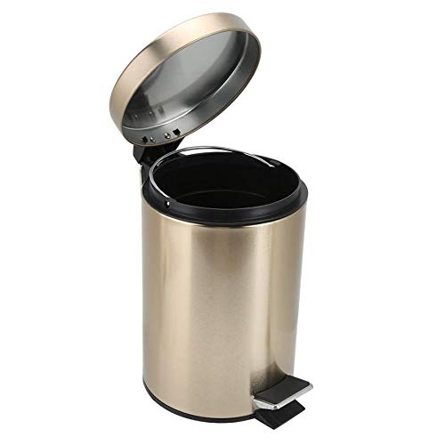 Lixo skimt lata banheiro banheiro aço inoxidável lixo lixo lixo pode desperdiçar cesto lixo lixo com tampa para cozinha de banheiro