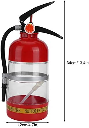 Forma do extintor de incêndio 2L Dispensador de bebidas delicadas, dispensador de cerveja de acrílico portátil, hotel de banquete