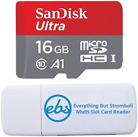 Sandisk Ultra 16GB Micro SDHC Card para câmera subaquática Funciona com o pacote de câmera Kodak Orbit360, SP360, WPZ2 com tudo, exceto Stromboli Micro SD, leitor de cartão SD