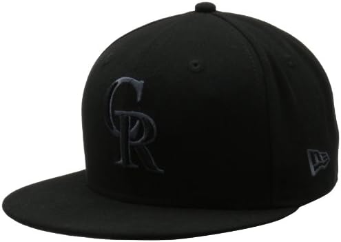 MLB Colorado Rockies Black & Grey 59Fifty Cap